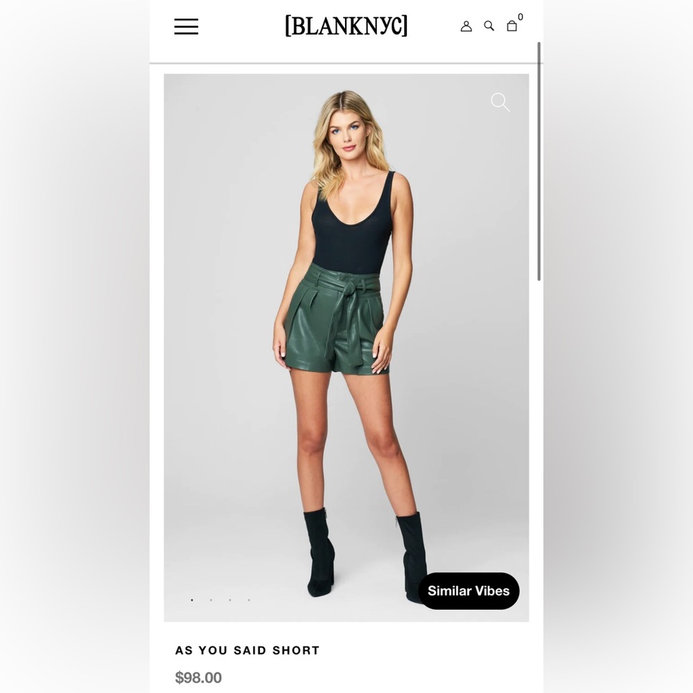 Blank NYC high waisted shorts
